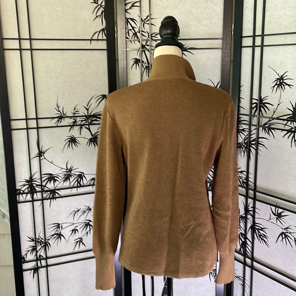 MCM 🎉 Vintage Virgin Wool/Mohair zippered jacket, 🐅striped accent LUXE - Picture 3 of 11